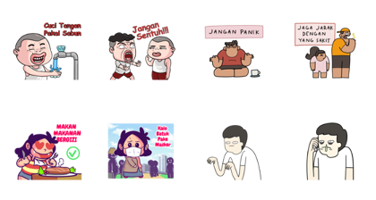 Siaga COVID-19 Line Sticker GIF & PNG Pack: Animated & Transparent No Background | WhatsApp Sticker