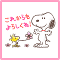Snoopy Sakura Lot Stickers Sticker for LINE & WhatsApp | ZIP: GIF & PNG