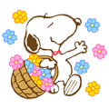 Super Spring Snoopy Animated Stickers Sticker for LINE & WhatsApp | ZIP: GIF & PNG