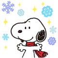 Wonderful Winter Snoopy Pop-Up Stickers Sticker for LINE & WhatsApp | ZIP: GIF & PNG