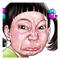 Angry face of children Angry face of children