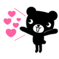 Animated Kurokuma-kun Sticker for LINE & WhatsApp | ZIP: GIF & PNG