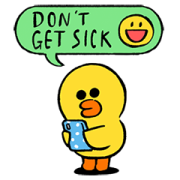 BROWN Infection Prevention Stickers 2 Sticker for LINE & WhatsApp | ZIP: GIF & PNG