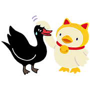 Black Swan Ver. 3 Black Swan Ver. 3 Sticker for LINE & WhatsApp | ZIP: GIF & PNG