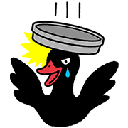 Black Swan Ver.2 Sticker for LINE & WhatsApp | ZIP: GIF & PNG