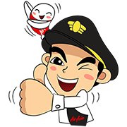 Captain AA & Nong Air Travel in Asia Captain AA & Nong Air Travel in Asia Sticker for LINE & WhatsApp | ZIP: GIF & PNG