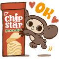 Chipstar Cheburashka Limited Stickers Sticker for LINE & WhatsApp | ZIP: GIF & PNG