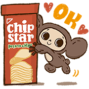 Chipstar Cheburashka Limited Stickers Chipstar Cheburashka Limited Stickers Sticker for LINE & WhatsApp | ZIP: GIF & PNG
