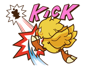 Chocobo Sticker for LINE & WhatsApp | ZIP: GIF & PNG
