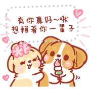 Corgi KaKa Message Stickers Corgi KaKa Message Stickers Sticker for LINE & WhatsApp | ZIP: GIF & PNG