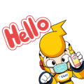 ENGY is always with you. Sticker for LINE & WhatsApp | ZIP: GIF & PNG