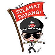 Fly with AirAsia Fly with AirAsia Sticker for LINE & WhatsApp | ZIP: GIF & PNG