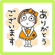 Hanako Friendly Greetings Hanako Friendly Greetings Sticker for LINE & WhatsApp | ZIP: GIF & PNG