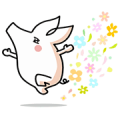 Joboob - When Pig's Fly (Animated) Sticker for LINE & WhatsApp | ZIP: GIF & PNG