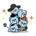 KRUNK × BIG BANG: Animated Stickers Sticker for LINE & WhatsApp | ZIP: GIF & PNG