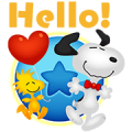 LINE BUBBLE 2 + SNOOPY Sticker for LINE & WhatsApp | ZIP: GIF & PNG