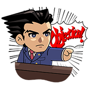LINE Rangers × Ace Attorney Sticker for LINE & WhatsApp | ZIP: GIF & PNG