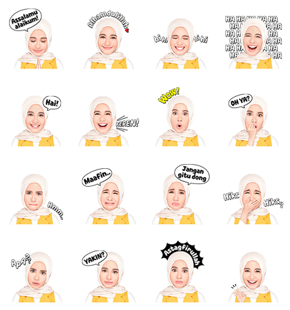 Laudya Cynthia Bella's Pure Heart Line Sticker GIF & PNG Pack: Animated & Transparent No Background | WhatsApp Sticker