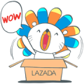 Laz, the Lion Invades LINE Sticker for LINE & WhatsApp | ZIP: GIF & PNG