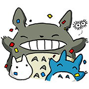 My Neighbor Totoro Sticker for LINE & WhatsApp | ZIP: GIF & PNG
