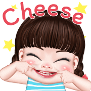 Phakkom Say Cheese! Sticker for LINE & WhatsApp | ZIP: GIF & PNG