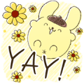 Pompompurin Big Stickers Sticker for LINE & WhatsApp | ZIP: GIF & PNG