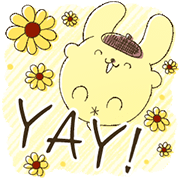Pompompurin Big Stickers Sticker for LINE & WhatsApp | ZIP: GIF & PNG