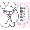 Rabbit 100% Message Stickers Rabbit 100% Message Stickers