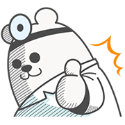Shiropy the Polar Bear Doctor Moves! Shiropy the Polar Bear Doctor Moves! Sticker for LINE & WhatsApp | ZIP: GIF & PNG