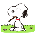 Snoopy × Pocky It's Go Time! Sticker for LINE & WhatsApp | ZIP: GIF & PNG