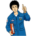 Space Brothers 2 Sticker for LINE & WhatsApp | ZIP: GIF & PNG