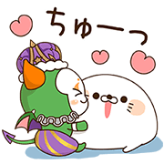 Stinging Tongue Seal x Summoners War Stinging Tongue Seal x Summoners War Sticker for LINE & WhatsApp | ZIP: GIF & PNG