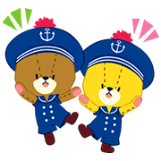 TINY TWIN BEARS: LULU & LOLO TINY TWIN BEARS:LULU & LOLO Sticker for LINE & WhatsApp | ZIP: GIF & PNG