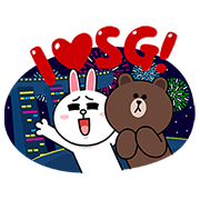 We Love SG50! We Love SG50! Sticker for LINE & WhatsApp | ZIP: GIF & PNG