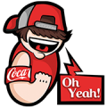 You Rock (Coca-Cola) Sticker for LINE & WhatsApp | ZIP: GIF & PNG