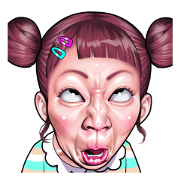 funny face Collection Sticker for LINE & WhatsApp | ZIP: GIF & PNG