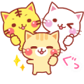 A lot of cats. Pop-Up Stickers Vol. 3 Sticker for LINE & WhatsApp | ZIP: GIF & PNG