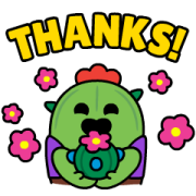 BRAWL STARS - ZANY ACTION STICKER PACK Sticker for LINE & WhatsApp | ZIP: GIF & PNG