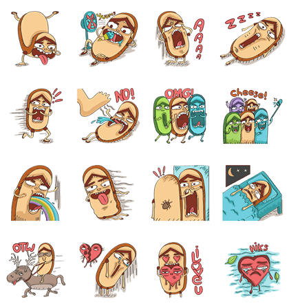 Capit the Flip-Flop Line Sticker GIF & PNG Pack: Animated & Transparent No Background | WhatsApp Sticker