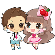 Cherry's Precocious Stickers Sticker for LINE & WhatsApp | ZIP: GIF & PNG