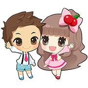 Cherry's Precocious Stickers Cherry's Precocious Stickers Sticker for LINE & WhatsApp | ZIP: GIF & PNG