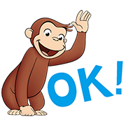 Curious George Stickers Sticker for LINE & WhatsApp | ZIP: GIF & PNG