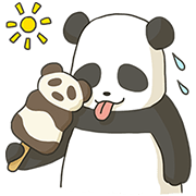 Fatty the Panda Fatty the Panda Sticker for LINE & WhatsApp | ZIP: GIF & PNG