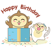 Feo Fao the Monkey Feo Fao the Monkey Sticker for LINE & WhatsApp | ZIP: GIF & PNG