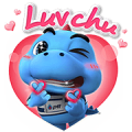 Godji in Love Sticker for LINE & WhatsApp | ZIP: GIF & PNG