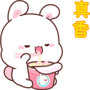 Happy Bunny 7-Pop-Up Stickers Happy Bunny 7-Pop-Up Stickers Sticker for LINE & WhatsApp | ZIP: GIF & PNG