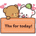 Milk & Mocha Message Stickers (Indo)