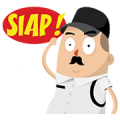 Mr. Security Sticker for LINE & WhatsApp | ZIP: GIF & PNG