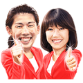 Naoko Takahashi & Saori Yoshida Sticker for LINE & WhatsApp | ZIP: GIF & PNG
