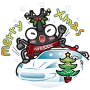 Nissan Beetle Holiday Special Sticker for LINE & WhatsApp | ZIP: GIF & PNG